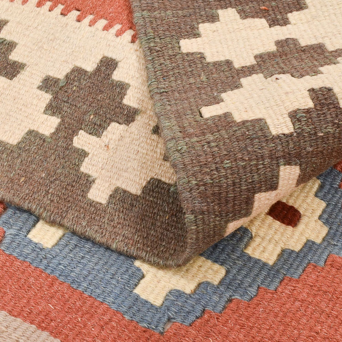 Kelim Carpet - orientalisk matta - 146 x 100 cm - flerfärgad