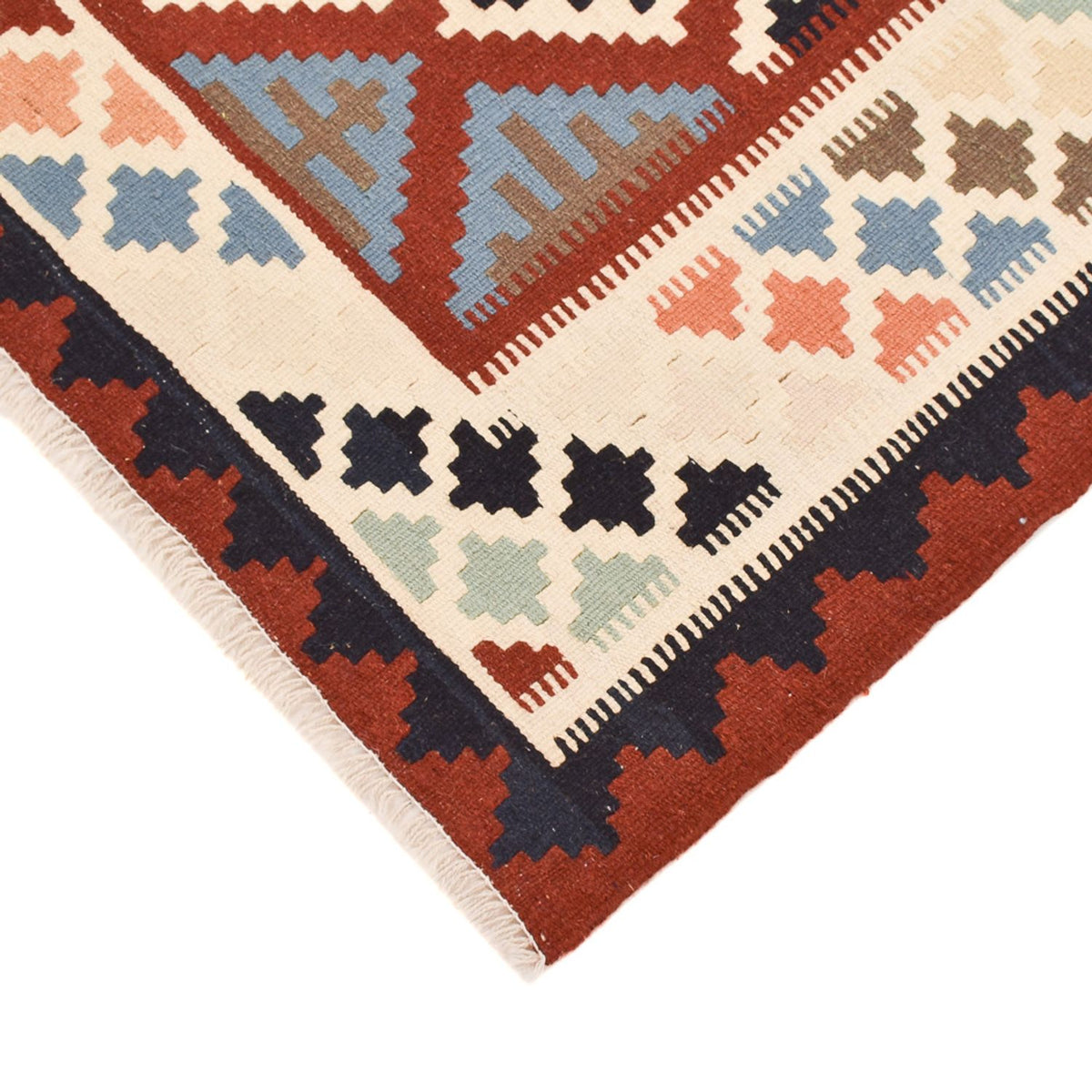 Kelim Carpet - orientalisk matta - 143 x 100 cm - flerfärgad