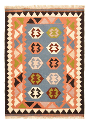 Kelim Carpet - orientalisk matta - 150 x 107 cm - flerfärgad