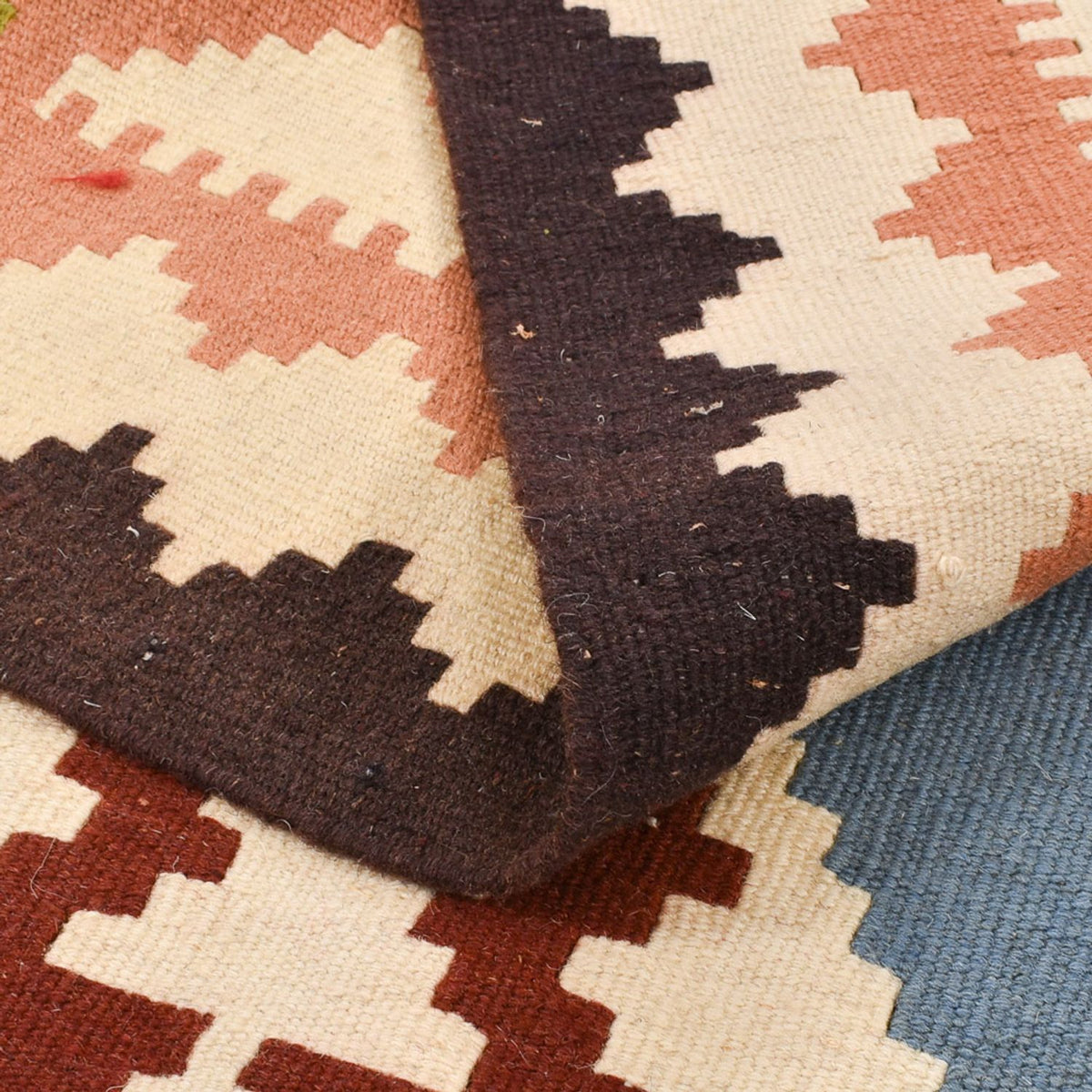 Kelim Carpet - orientalisk matta - 150 x 107 cm - flerfärgad