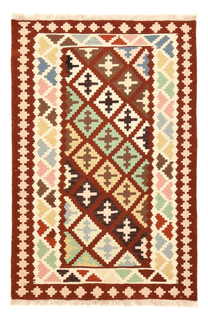 Kelim Carpet - orientalisk matta - 150 x 98 cm - flerfärgad