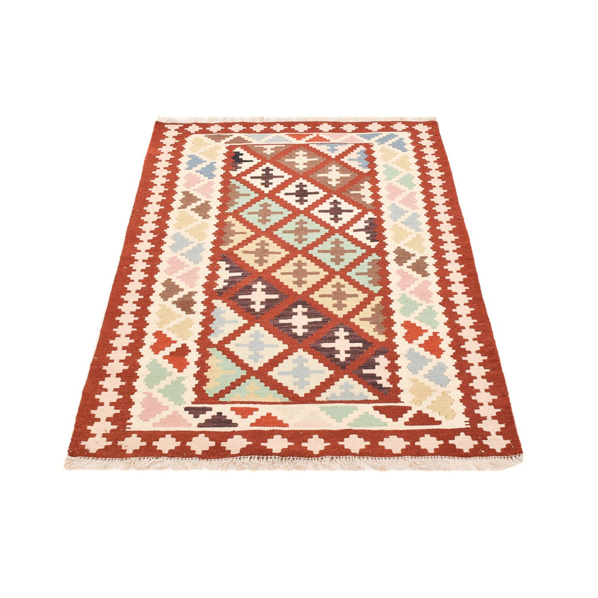 Kelim Carpet - orientalisk matta - 150 x 98 cm - flerfärgad