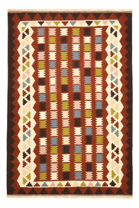 Kelim Carpet - orientalisk matta - 150 x 100 cm - flerfärgad