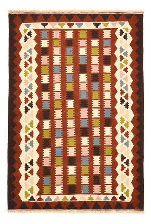 Kelim Carpet - orientalisk matta - 150 x 100 cm - flerfärgad