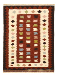 Kelim Carpet - orientalisk matta - 137 x 103 cm - flerfärgad