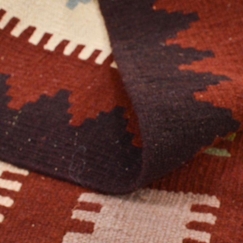 Kelim Carpet - orientalisk matta - 137 x 103 cm - flerfärgad