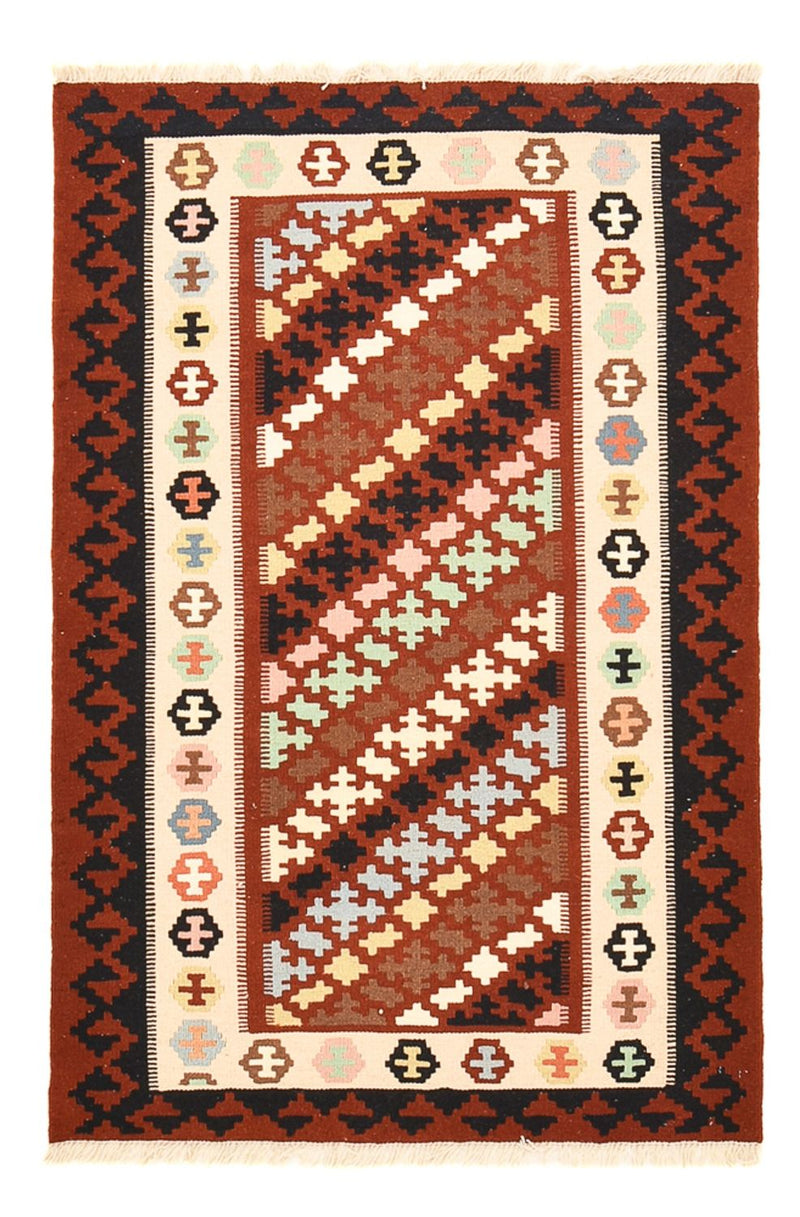 Kelim Carpet - orientalisk matta - 150 x 100 cm - flerfärgad