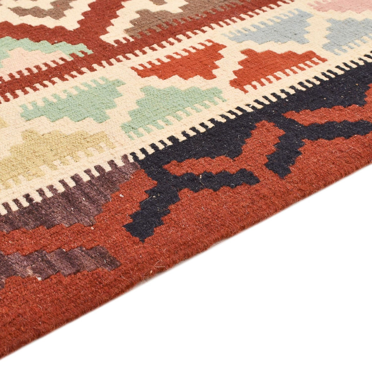 Kelim Carpet - orientalisk matta - 145 x 102 cm - flerfärgad