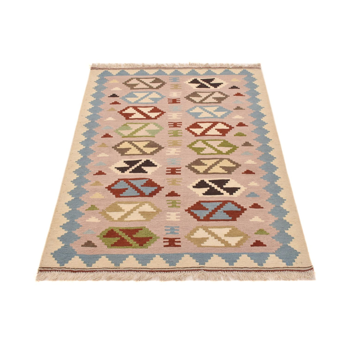 Kelim Carpet - orientalisk matta - 150 x 102 cm - flerfärgad