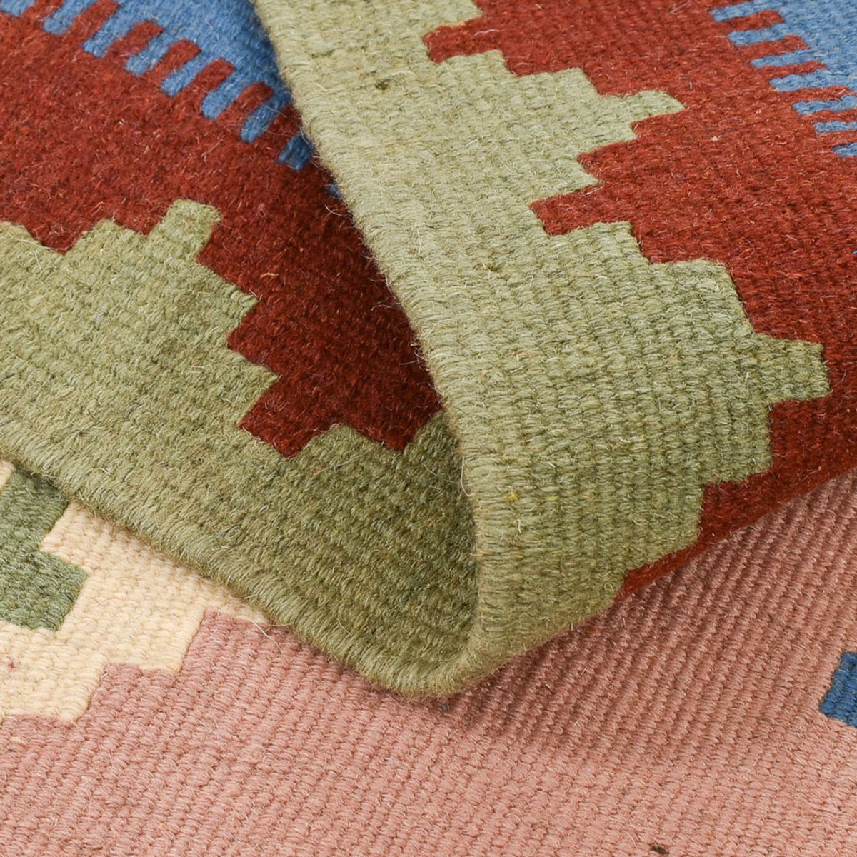 Kelim Carpet - orientalisk matta - 140 x 103 cm - flerfärgad