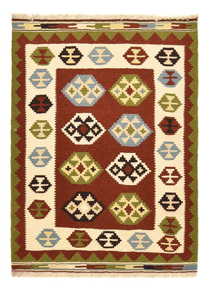 Kelim Carpet - orientalisk matta - 146 x 103 cm - flerfärgad