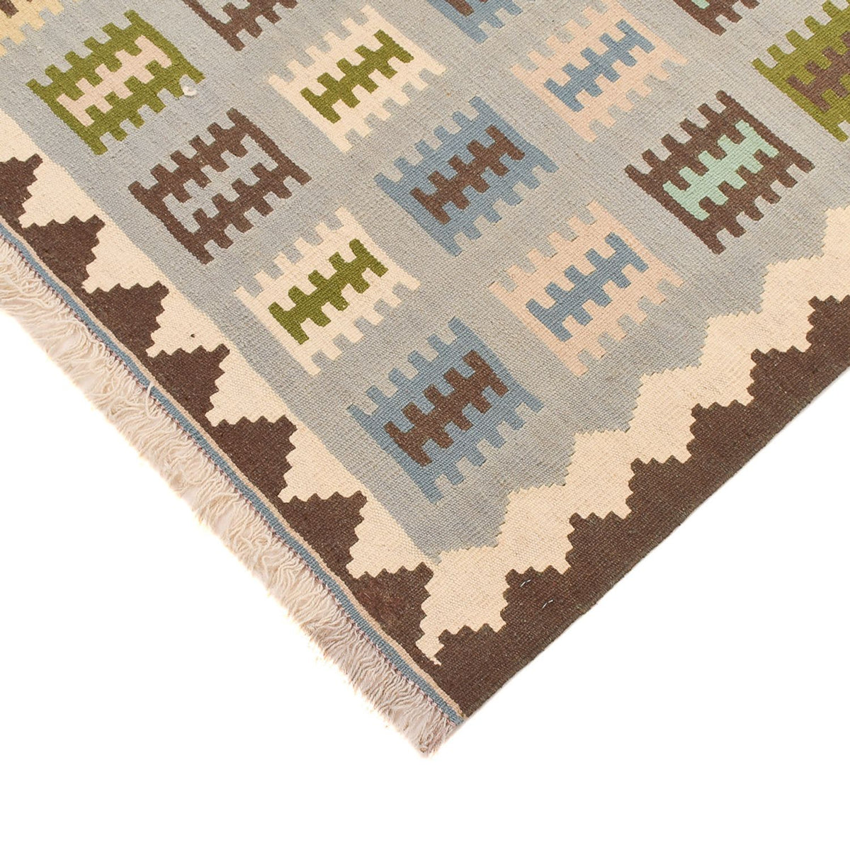 Kelim Carpet - orientalisk matta - 147 x 100 cm - flerfärgad