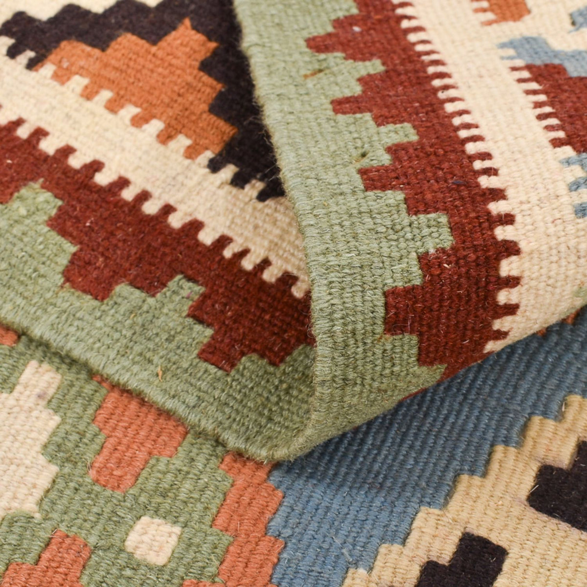 Kelim Carpet - orientalisk matta - 142 x 100 cm - flerfärgad