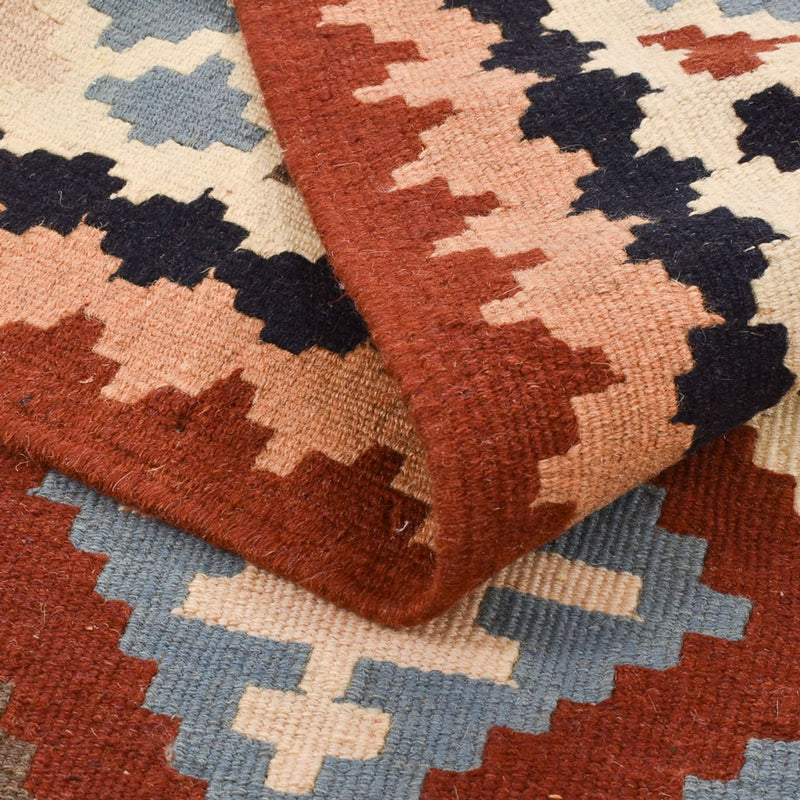 Kelim Carpet - orientalisk matta - 145 x 102 cm - flerfärgad