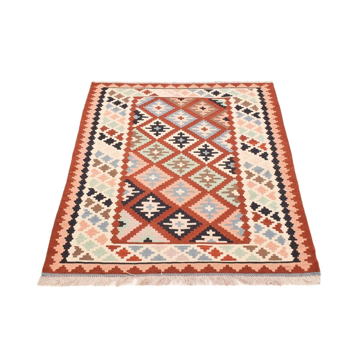 Kelim Carpet - orientalisk matta - 145 x 102 cm - flerfärgad