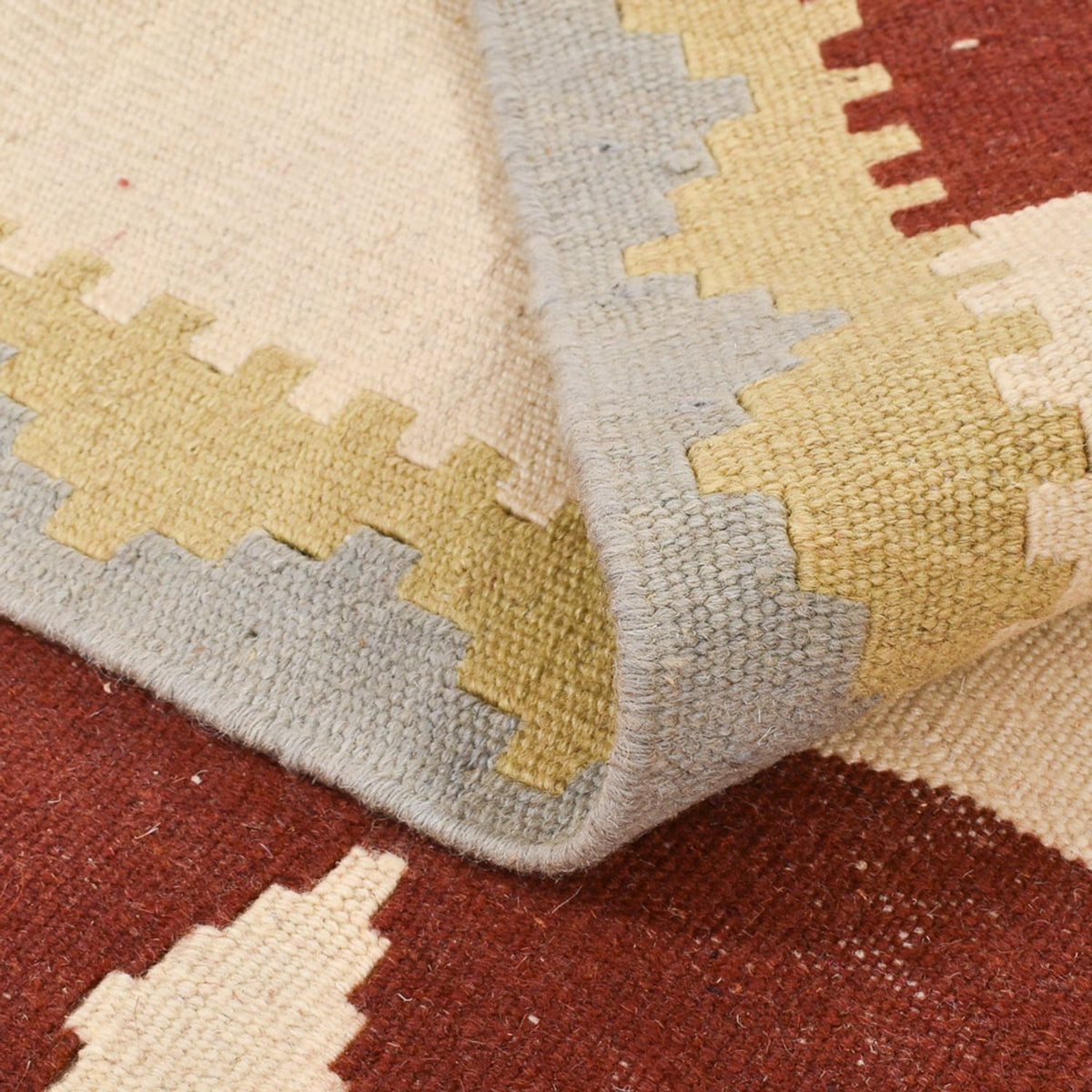 Kelim Carpet - orientalisk matta - 150 x 106 cm - flerfärgad