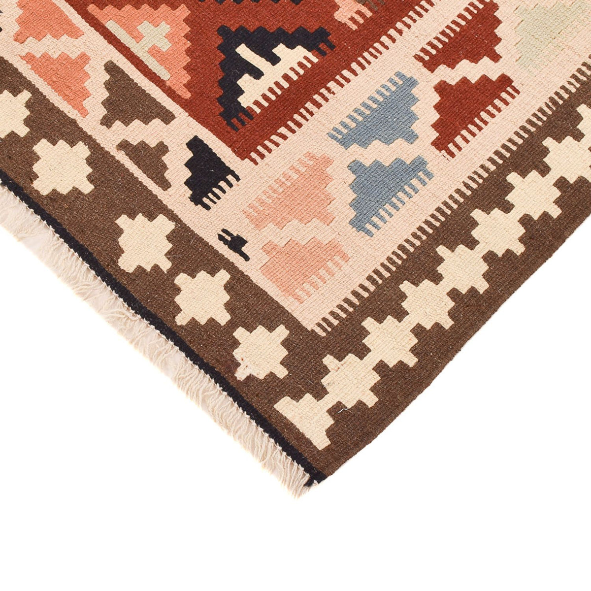 Kelim Carpet - orientalisk matta - 150 x 105 cm - flerfärgad