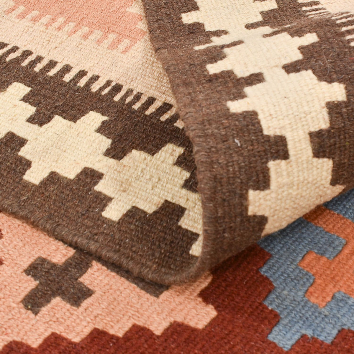 Kelim Carpet - orientalisk matta - 150 x 105 cm - flerfärgad