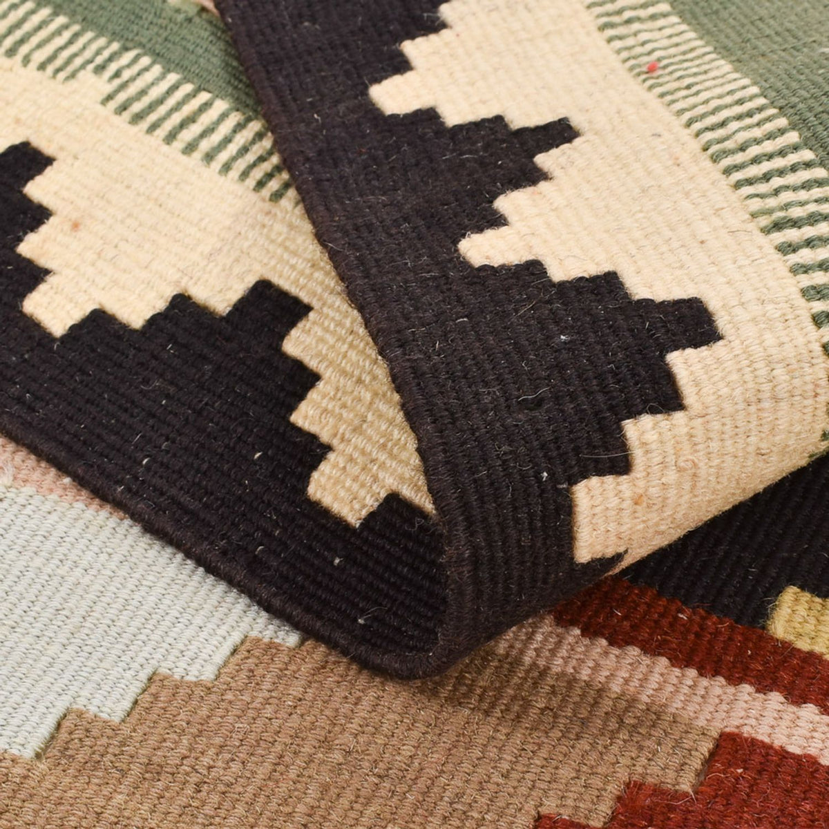 Kelim Carpet - orientalisk matta - 147 x 108 cm - flerfärgad