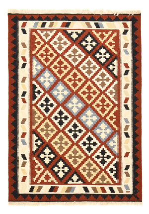 Kelim Carpet - orientalisk matta - 145 x 102 cm - flerfärgad