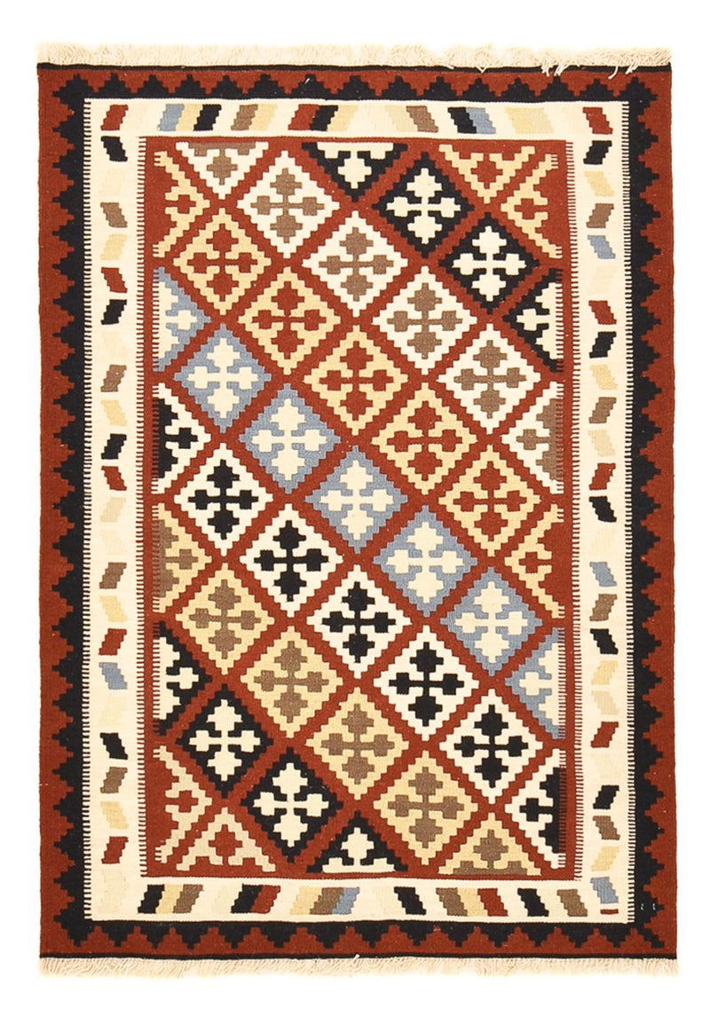 Kelim Carpet - orientalisk matta - 145 x 102 cm - flerfärgad