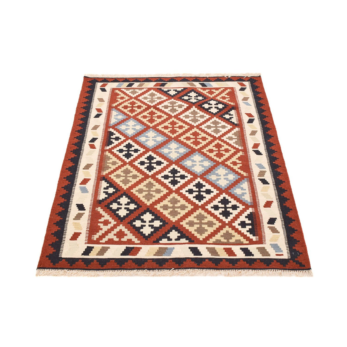 Kelim Carpet - orientalisk matta - 145 x 102 cm - flerfärgad