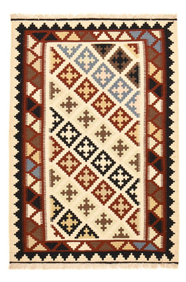 Kelim Carpet - orientalisk matta - 146 x 100 cm - flerfärgad