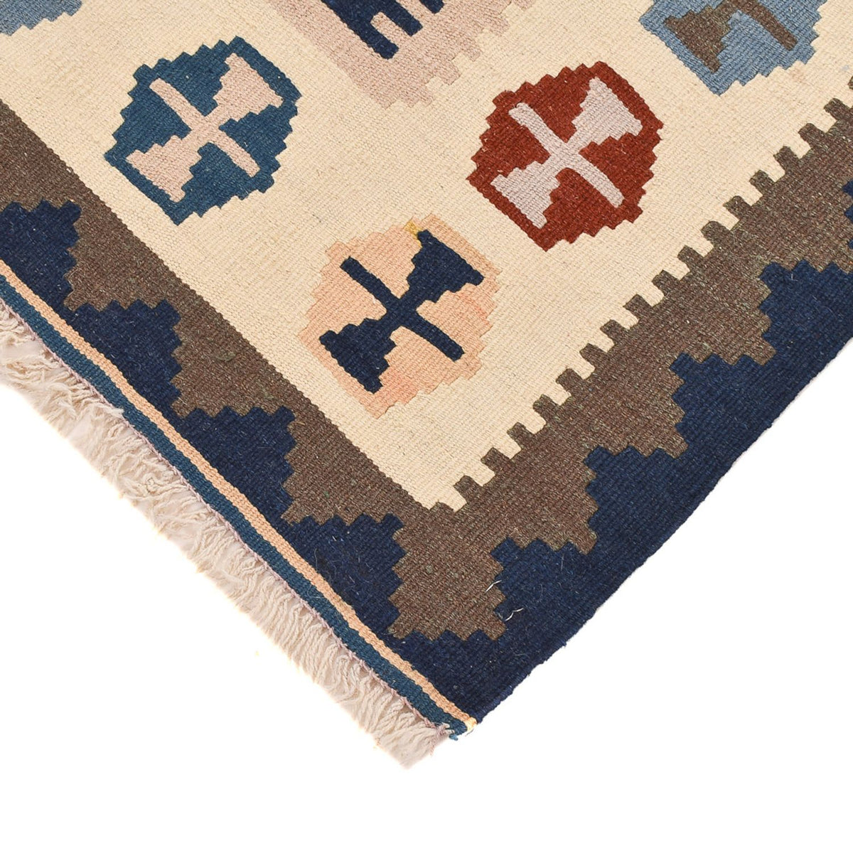 Kelim Carpet - orientalisk matta - 150 x 98 cm - flerfärgad