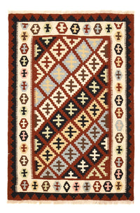 Kelim Carpet - orientalisk matta - 150 x 104 cm - flerfärgad