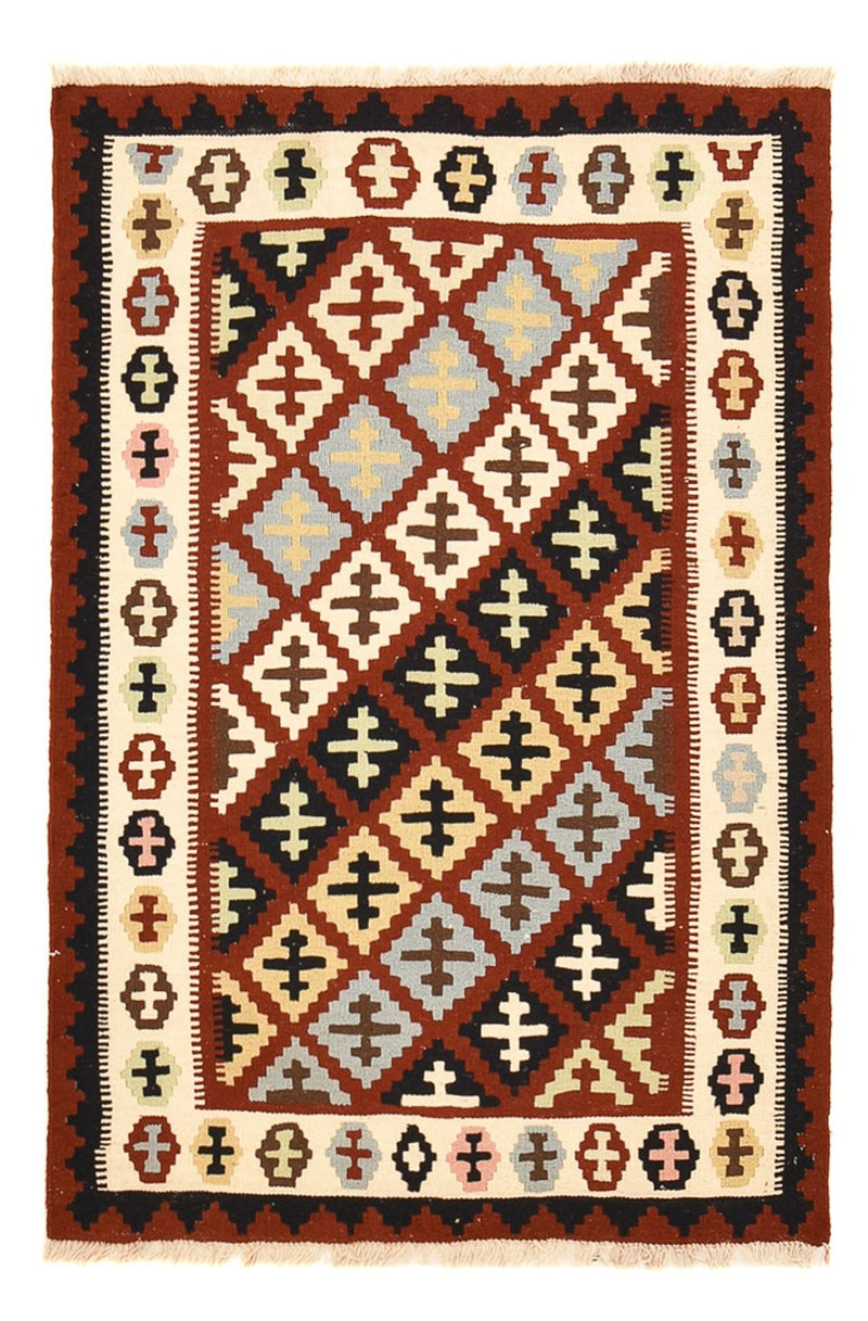 Kelim Carpet - orientalisk matta - 150 x 104 cm - flerfärgad