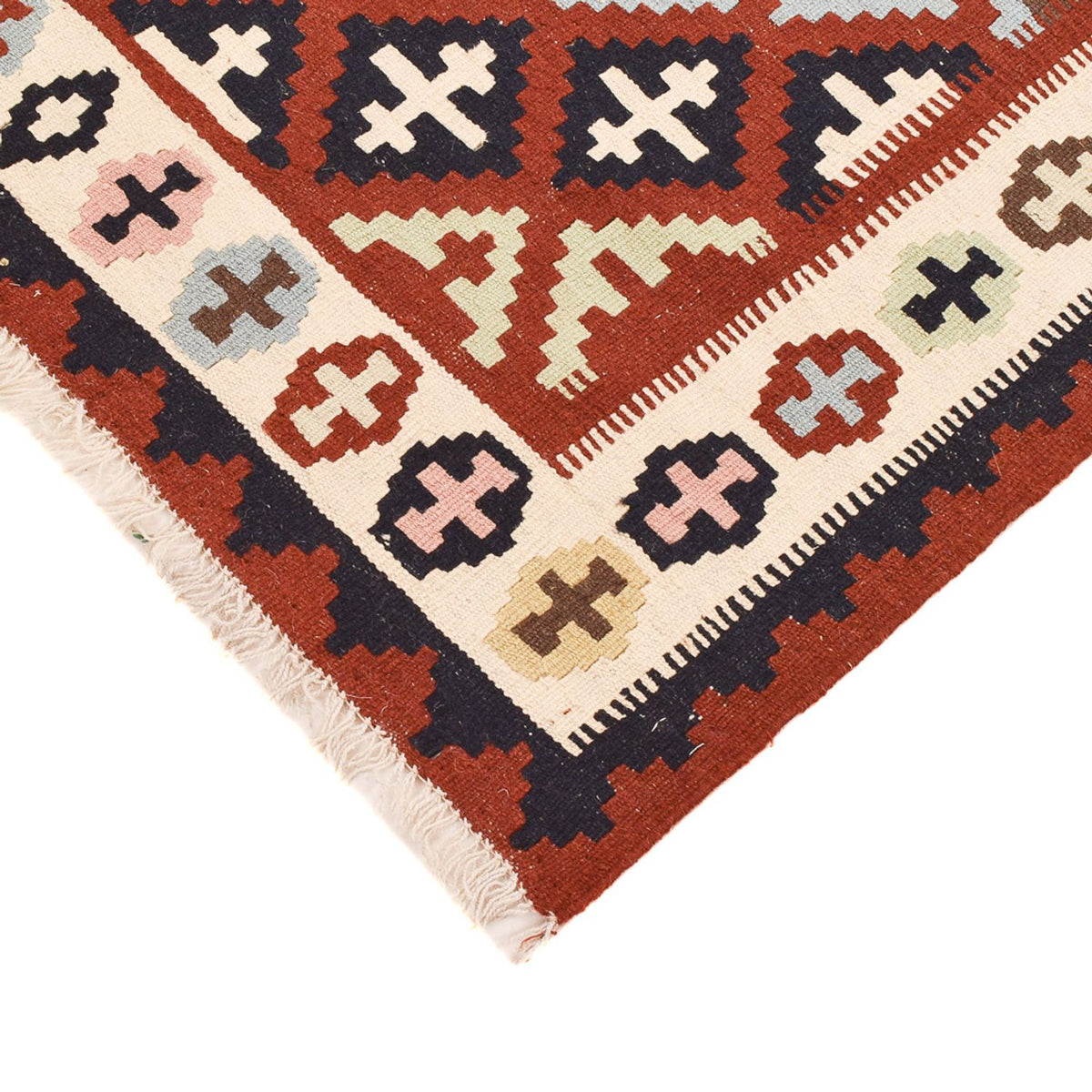 Kelim Carpet - orientalisk matta - 150 x 104 cm - flerfärgad