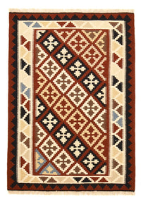 Kelim Carpet - orientalisk matta - 143 x 102 cm - flerfärgad