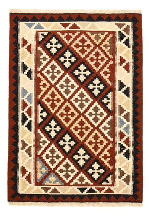 Kelim Carpet - orientalisk matta - 143 x 102 cm - flerfärgad