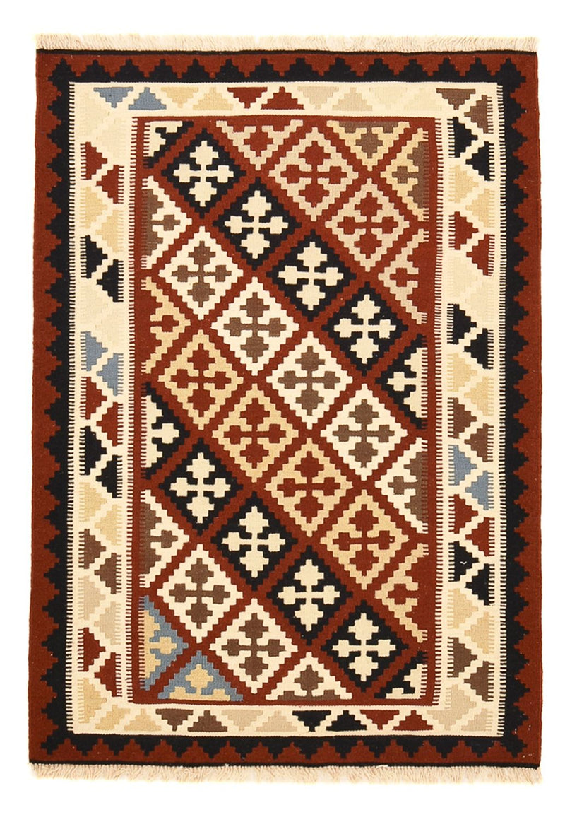 Kelim Carpet - orientalisk matta - 143 x 102 cm - flerfärgad