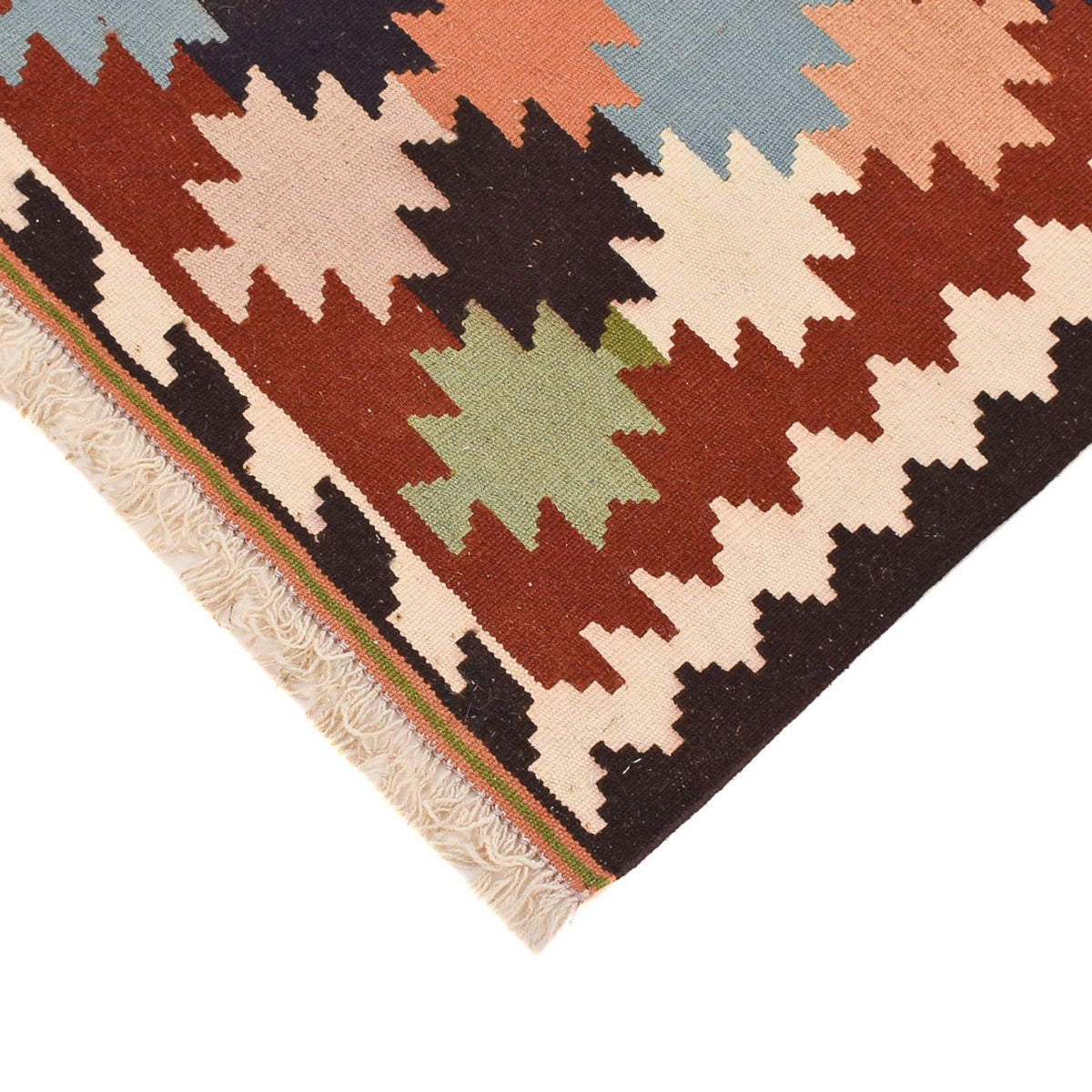 Kelim Carpet - orientalisk matta - 144 x 98 cm - flerfärgad