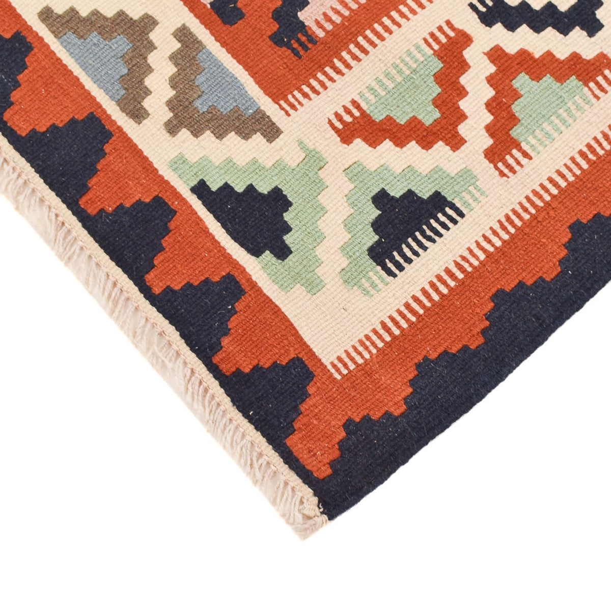 Kelim Carpet - orientalisk matta - 142 x 107 cm - flerfärgad