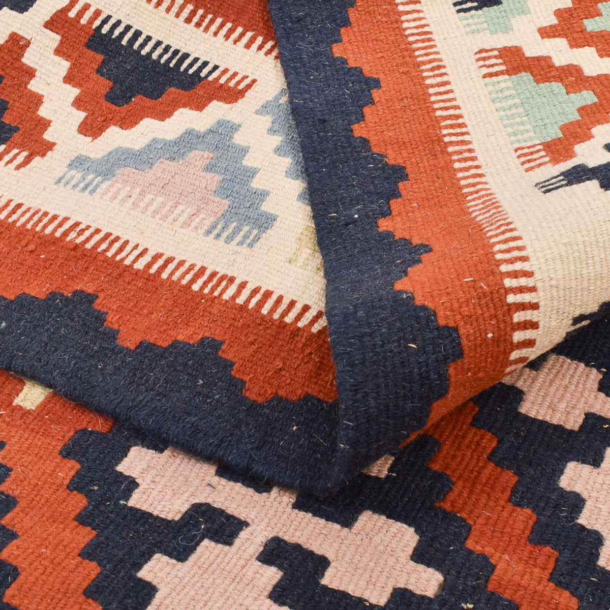 Kelim Carpet - orientalisk matta - 142 x 107 cm - flerfärgad