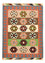 Kelim Carpet - orientalisk matta - 137 x 100 cm - flerfärgad