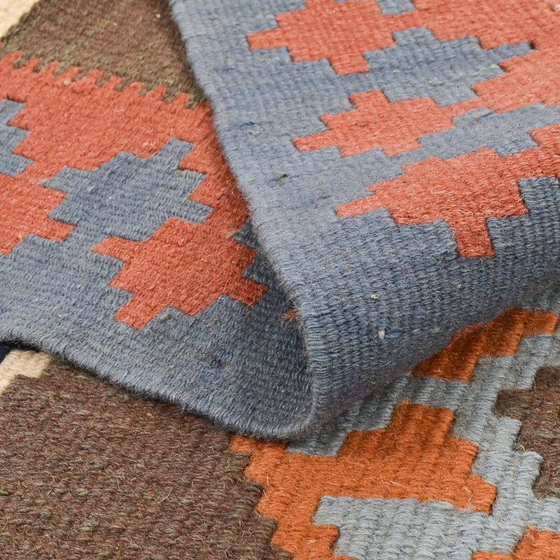 Kelim Carpet - orientalisk matta - 137 x 100 cm - flerfärgad