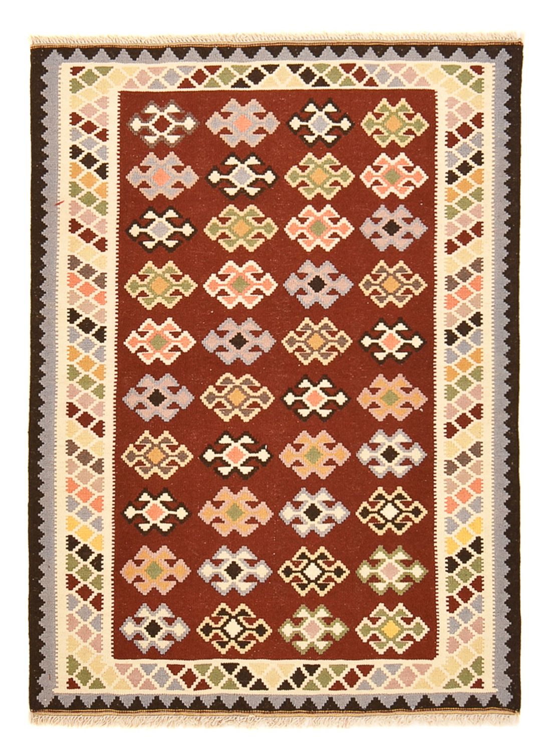 Kelim Carpet - orientalisk matta - 145 x 106 cm - flerfärgad
