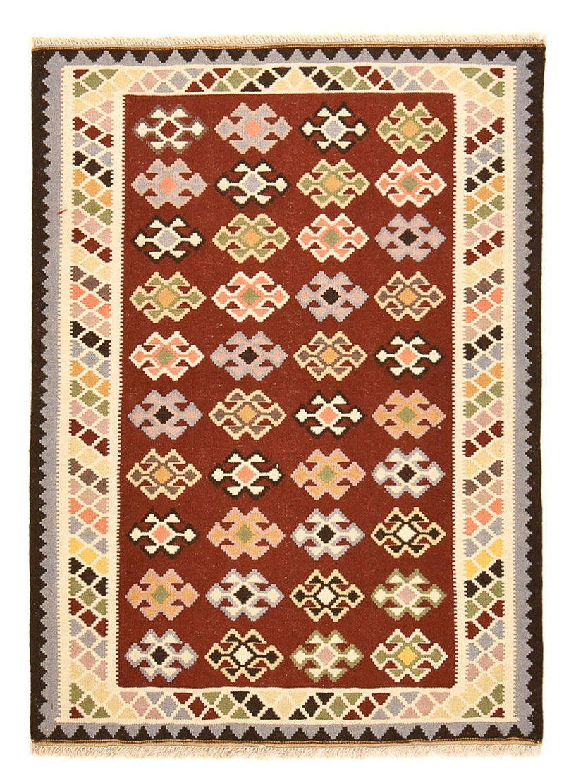 Kelim Carpet - orientalisk matta - 145 x 106 cm - flerfärgad