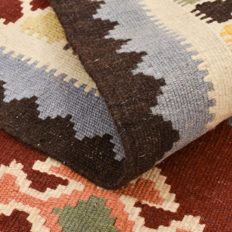 Kelim Carpet - orientalisk matta - 145 x 106 cm - flerfärgad