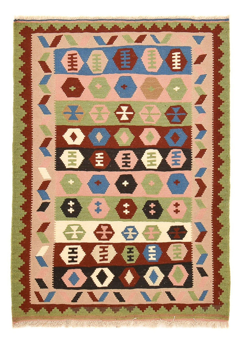 Kelim Carpet - orientalisk matta - 150 x 107 cm - flerfärgad