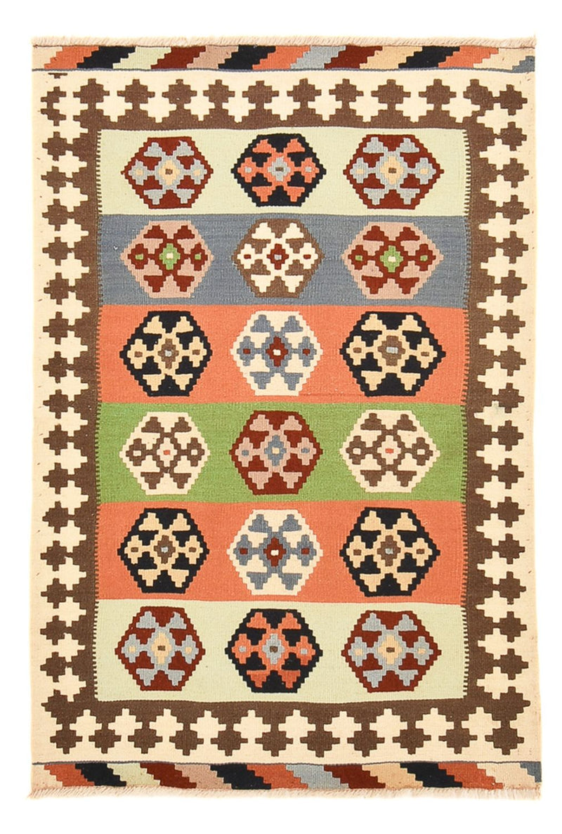 Kelim Carpet - orientalisk matta - 146 x 98 cm - flerfärgad
