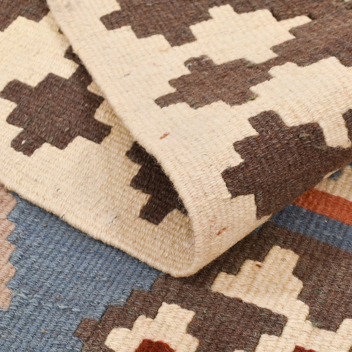 Kelim Carpet - orientalisk matta - 146 x 98 cm - flerfärgad