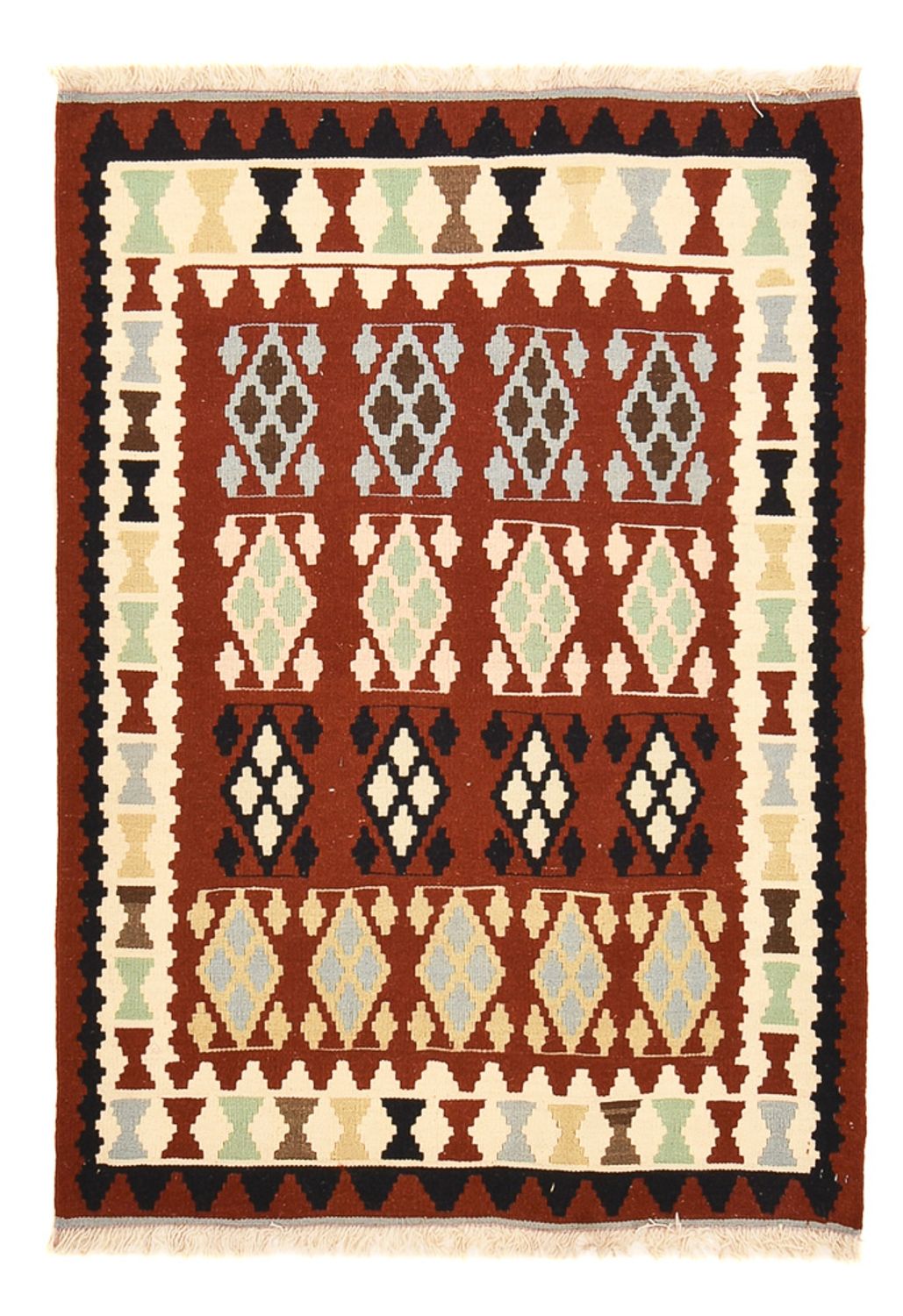 Kelim Carpet - orientalisk matta - 144 x 103 cm - flerfärgad