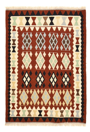 Kelim Carpet - orientalisk matta - 144 x 103 cm - flerfärgad