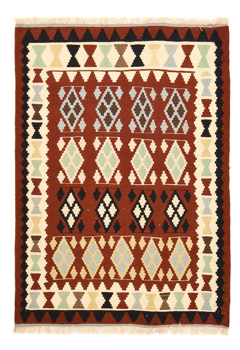 Kelim Carpet - orientalisk matta - 144 x 103 cm - flerfärgad