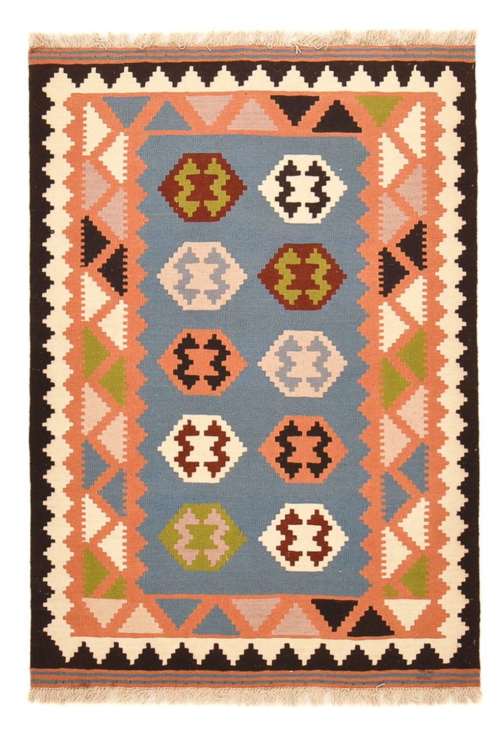 Kelim Carpet - orientalisk matta - 152 x 104 cm - flerfärgad