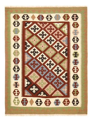 Kelim Carpet - orientalisk matta - 144 x 108 cm - flerfärgad